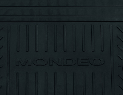 Tapis de sol caoutchouc arrière, noir